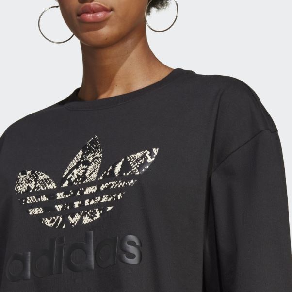 Tee Shirt Graphique Adidas Noir