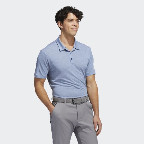 Polo Adidas Bleu Marine Chiné Heat.rdy