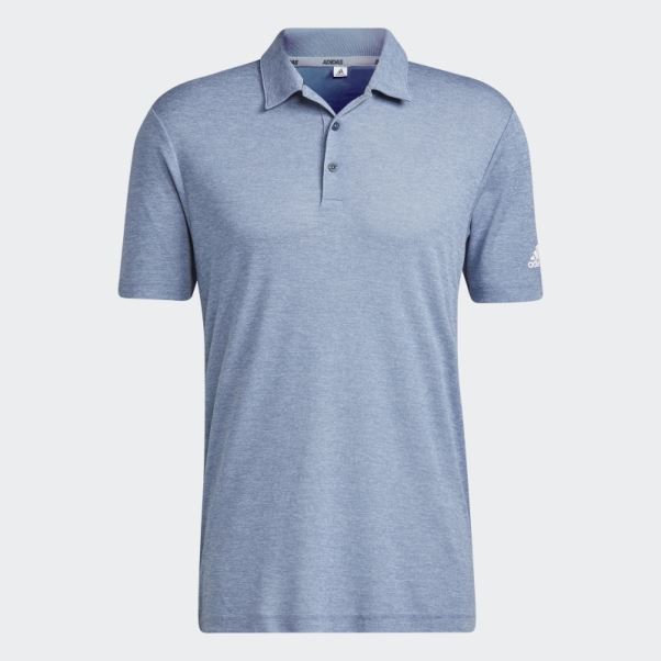 Polo Adidas Bleu Marine Chiné Heat.rdy