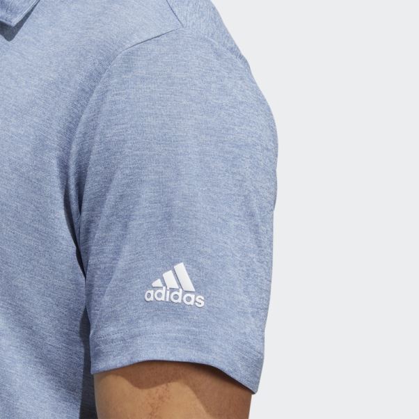 Polo Adidas Bleu Marine Chiné Heat.rdy