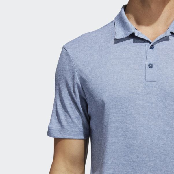 Polo Adidas Bleu Marine Chiné Heat.rdy
