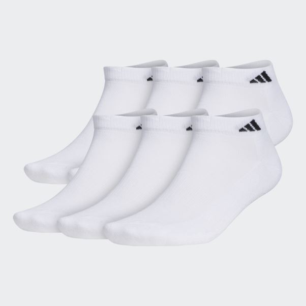 Chaussettes Athlétiques Amorties Basses 6 Paires Adidas Blanc