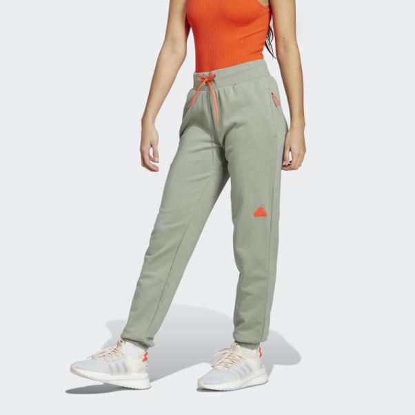 Pantalon Adidas City Escape Regular-fit Argent Vert