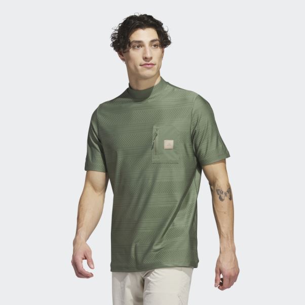 Polo Adicross Pocket Golf Vert Naturel S10 Adidas