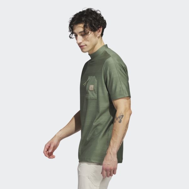 Polo Adicross Pocket Golf Vert Naturel S10 Adidas