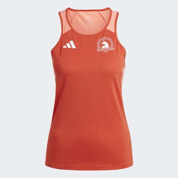 Boston Marathon 2023 Running Débardeur Adidas Rouge