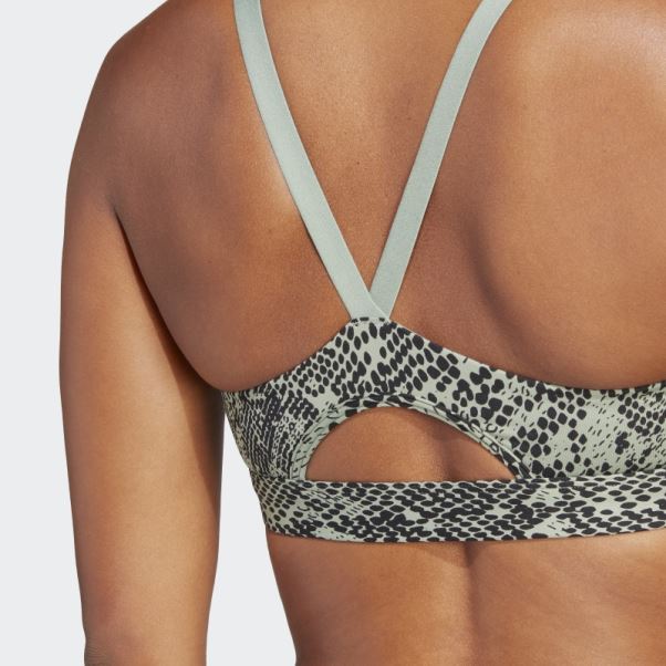 Soutien-gorge à Maintien Léger Adidas Aeroimpact Training Noir