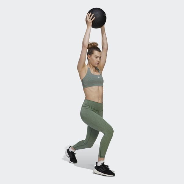 Vert Oxyde Mel Optime Formation 7/8 Leggings Adidas