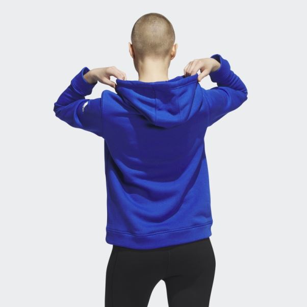 Sweat à Capuche Polaire Adidas Bleu Royal