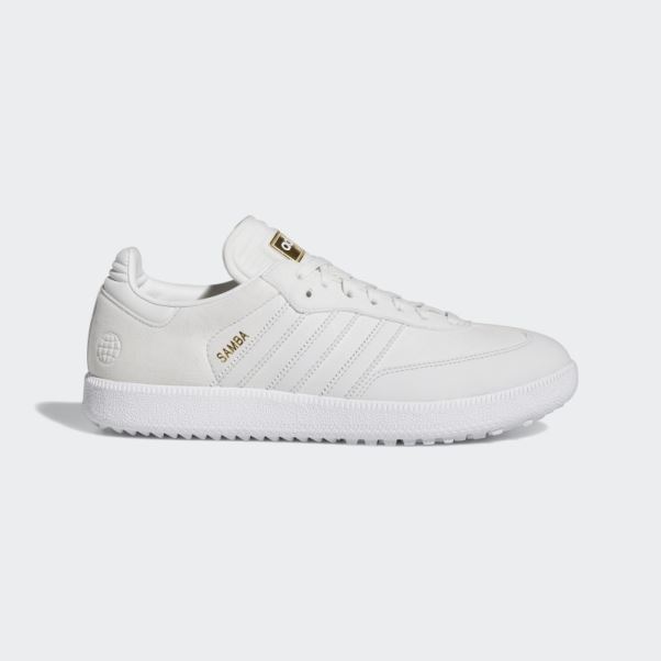 Adidas Chaussures De Golf Sans Crampons édition Spéciale Samba Blanc