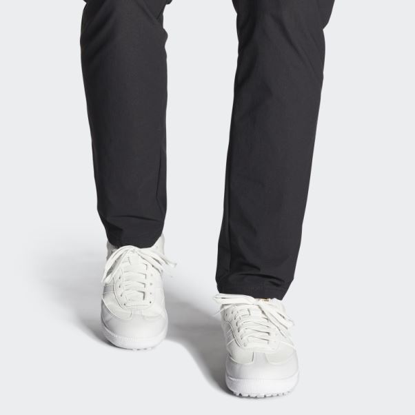 Adidas Chaussures De Golf Sans Crampons édition Spéciale Samba Blanc