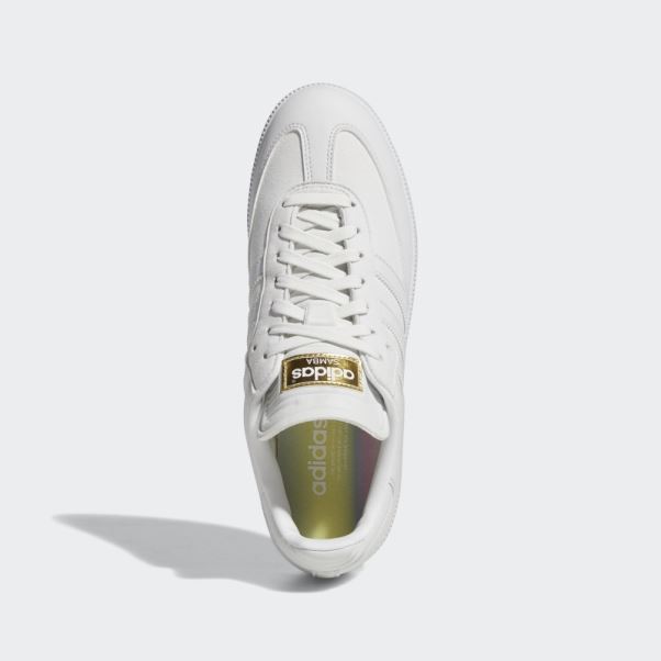 Adidas Chaussures De Golf Sans Crampons édition Spéciale Samba Blanc