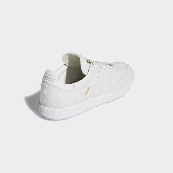 Adidas Chaussures De Golf Sans Crampons édition Spéciale Samba Blanc
