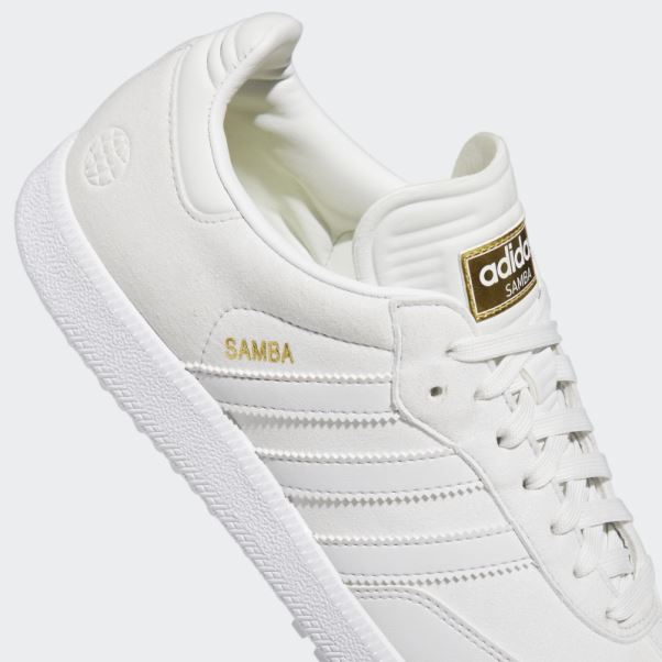 Adidas Chaussures De Golf Sans Crampons édition Spéciale Samba Blanc