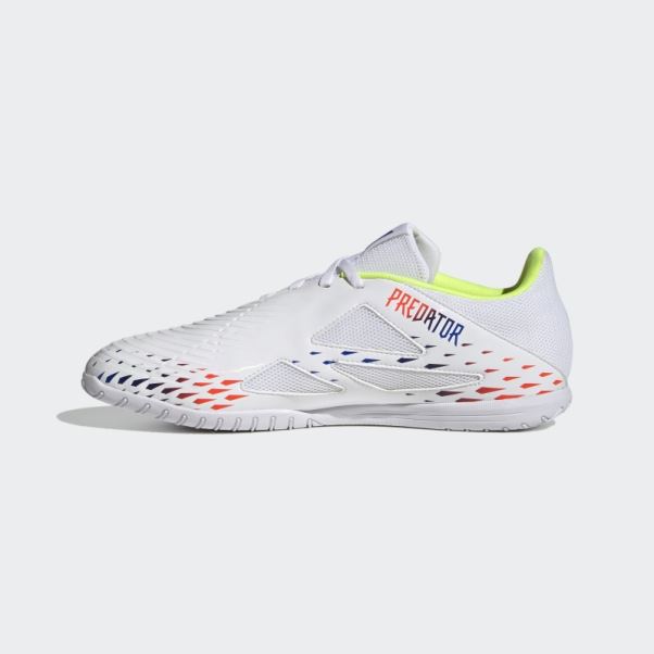 Prédateur Edge.4 Indoor Sala Chaussures Blanc Adidas