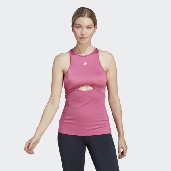 Débardeur D'entraînement Adidas Hiit Aeroready Fuchsia