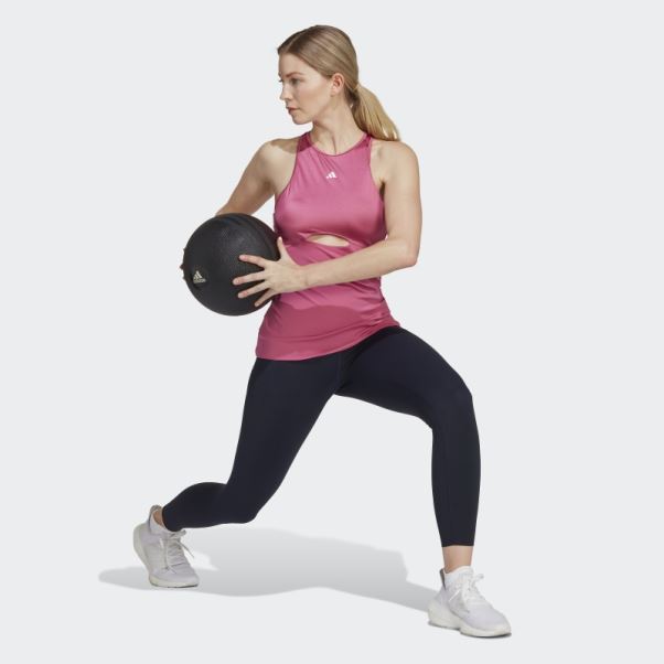 Débardeur D'entraînement Adidas Hiit Aeroready Fuchsia