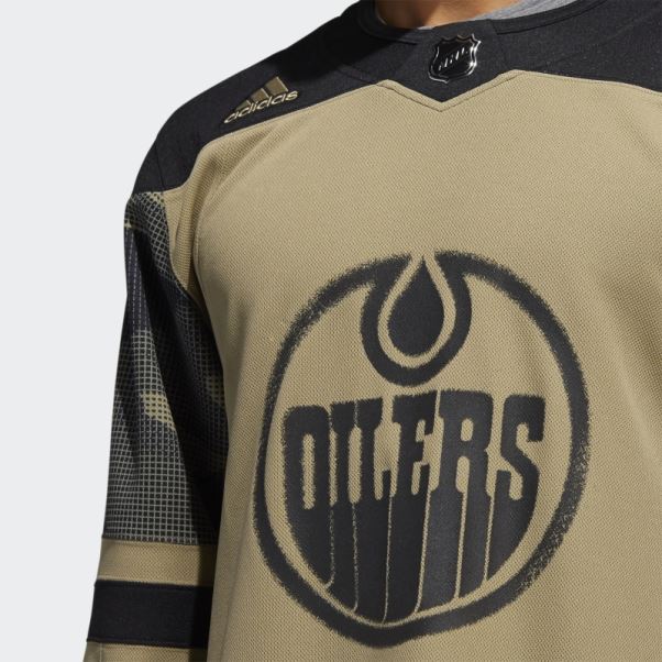 Maillot Camo Oilers Adidas Orbite Vert