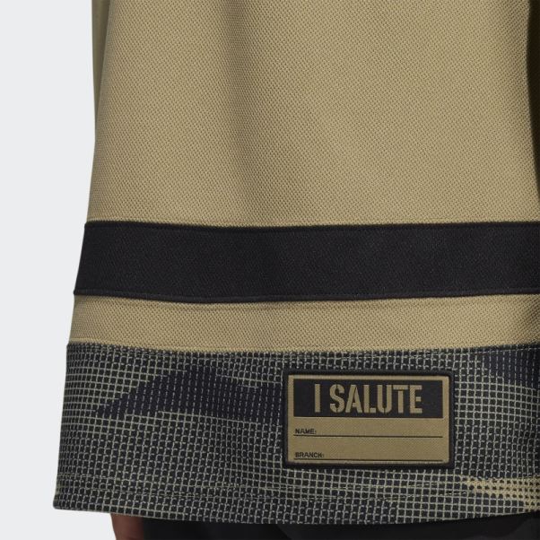 Maillot Camo Oilers Adidas Orbite Vert