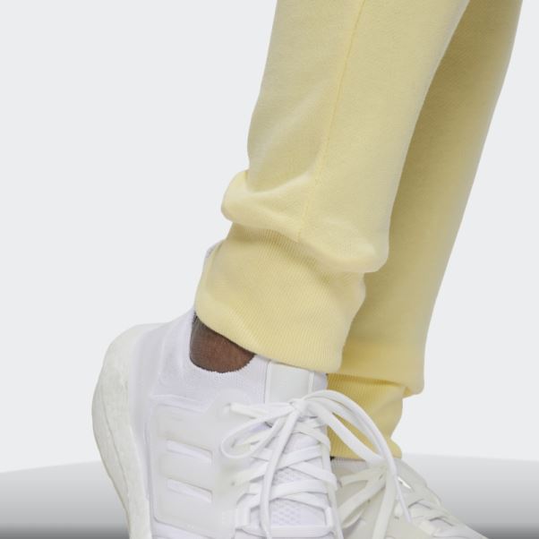 Pantalon Taille Haute Adidas Studio Lounge Jaune