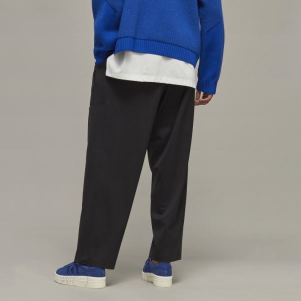 Pantalon Droit Adidas Y-3 En Laine Raffinée