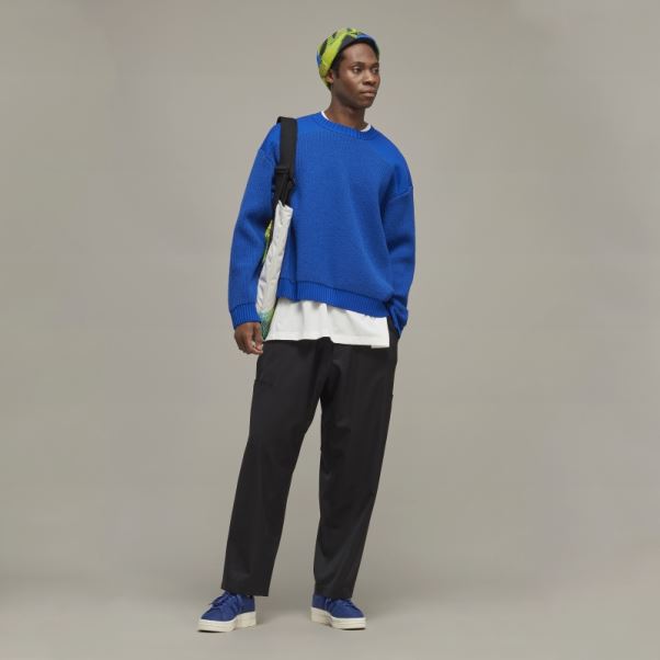 Pantalon Droit Adidas Y-3 En Laine Raffinée
