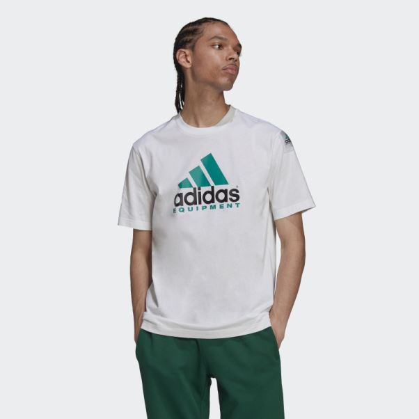Tee Shirt Logo Eqt Blanc Adidas