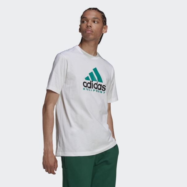 Tee Shirt Logo Eqt Blanc Adidas