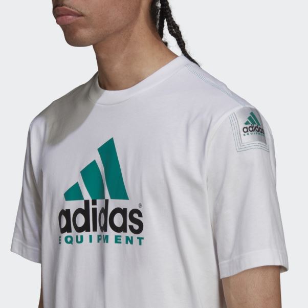 Tee Shirt Logo Eqt Blanc Adidas