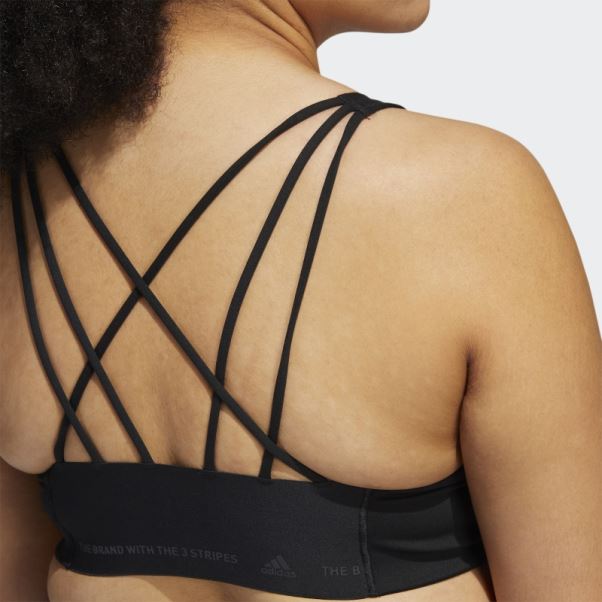 Soutien-gorge Noir à Maintien Moyen Adidas Coreflow (taille Plus)