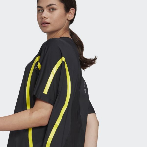 Adidas By Stella Mccartney Truepace Running Loose Tee Noir