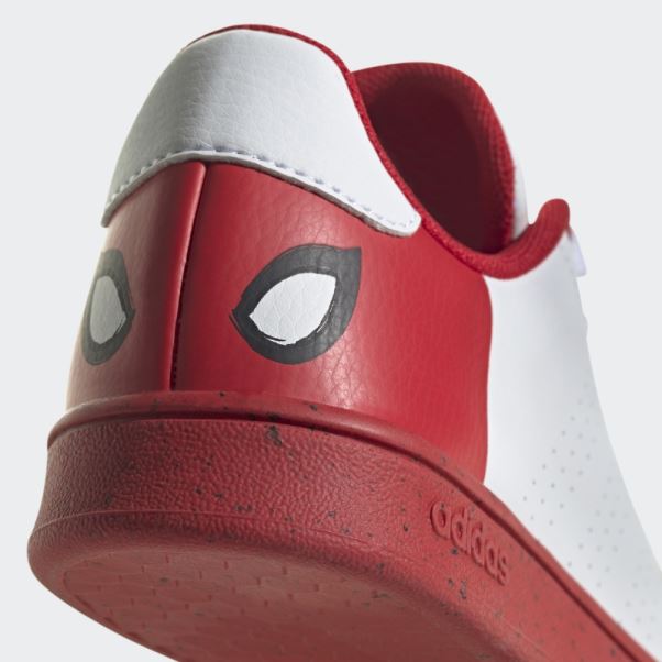 Adidas X Marvel Avantage Spider-man Chaussures à Lacets Blanc Chaud
