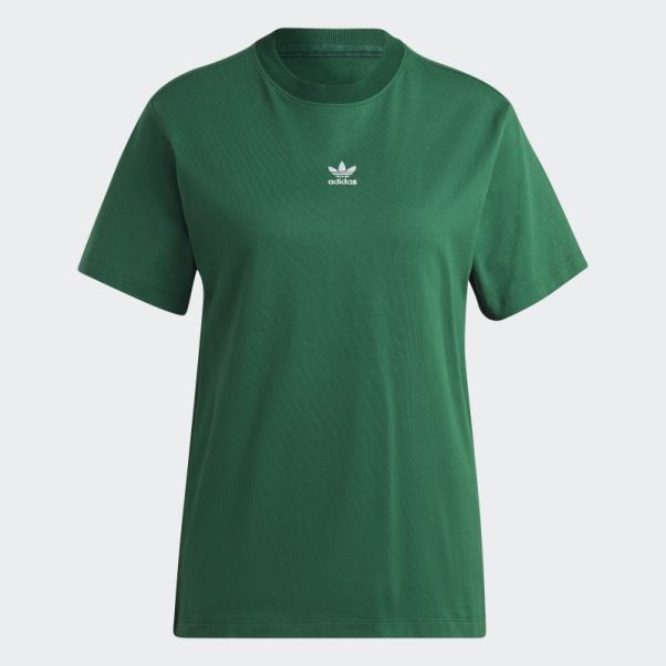 Tee Shirt Adicolor Essentials Regular Vert Foncé Adidas