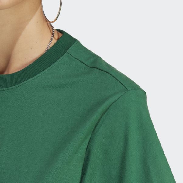 Tee Shirt Adicolor Essentials Regular Vert Foncé Adidas
