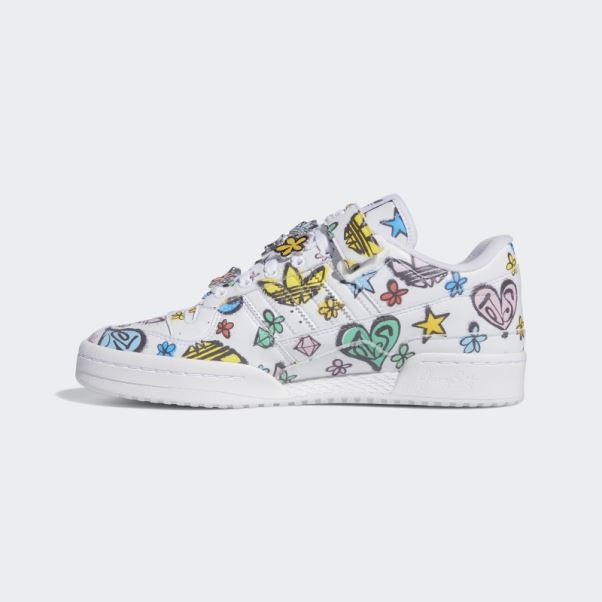 Adidas Jeremy Scott Forum 84 Low Mono Chaussures Noir Mode