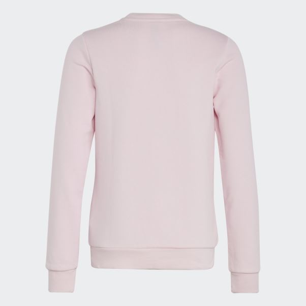 Sweat En Coton à Gros Logo Essentials Rose Adidas