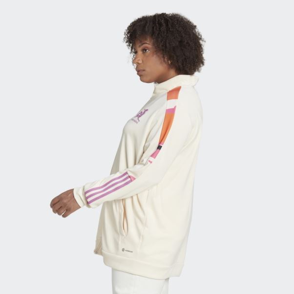 Veste De Survêtement Thebe Magugu Tiro (taille Plus) Adidas Ecru Tint