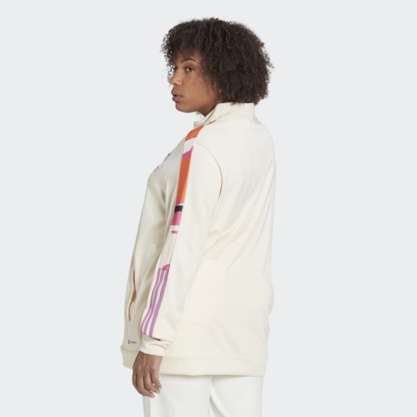 Veste De Survêtement Thebe Magugu Tiro (taille Plus) Adidas Ecru Tint