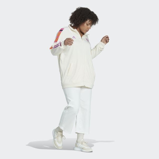 Veste De Survêtement Thebe Magugu Tiro (taille Plus) Adidas Ecru Tint
