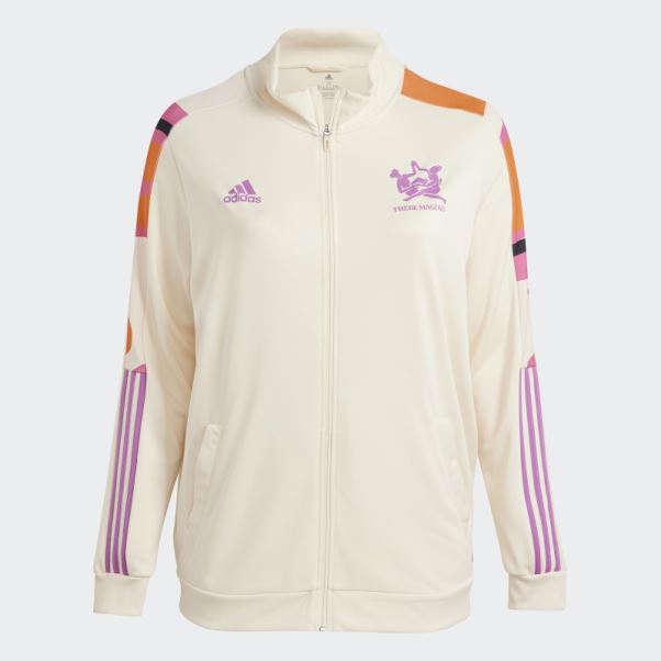 Veste De Survêtement Thebe Magugu Tiro (taille Plus) Adidas Ecru Tint