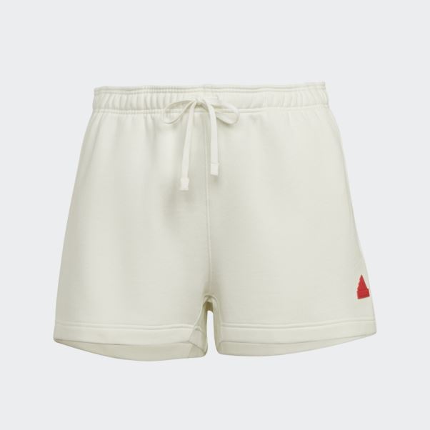 Short De Survêtement (grande Taille) Adidas Blanc