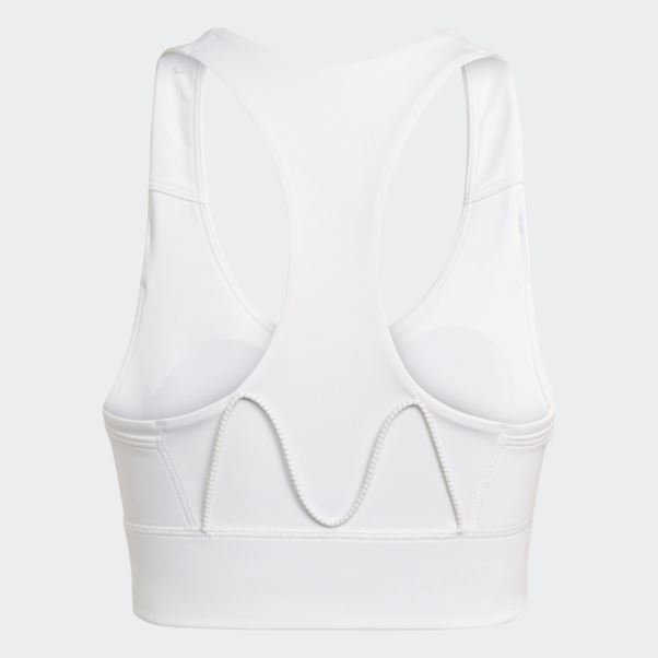 Soutien-gorge De Course à Maintien Moyen Blanc Adidas