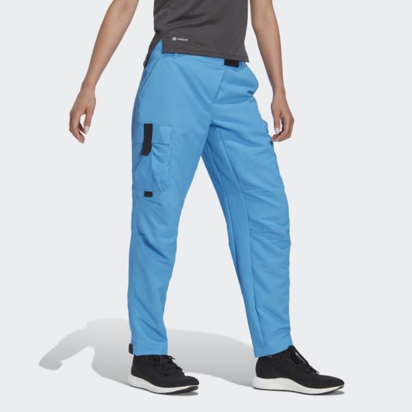 Pantalon De Randonnée Bleu Terrex Made To Be Remade Adidas