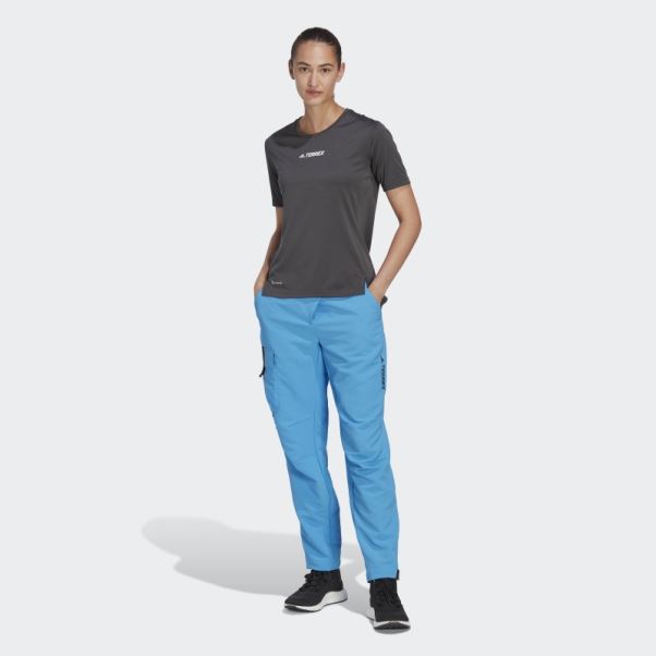 Pantalon De Randonnée Bleu Terrex Made To Be Remade Adidas