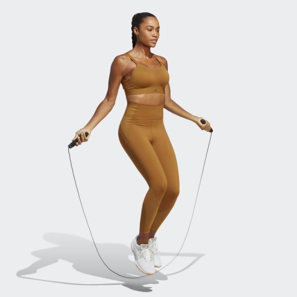 Leggings D'entraînement Hiit Sur Mesure 7/8 Bronze Adidas