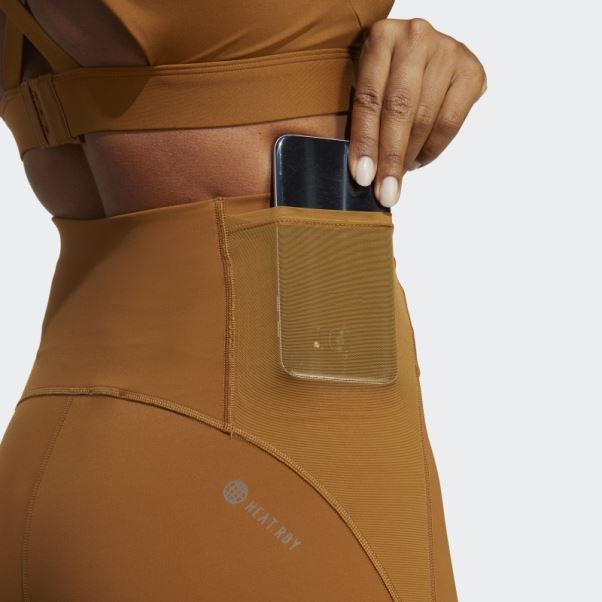 Adidas Leggings D'entraînement Hiit Sur Mesure Bronze 7/8