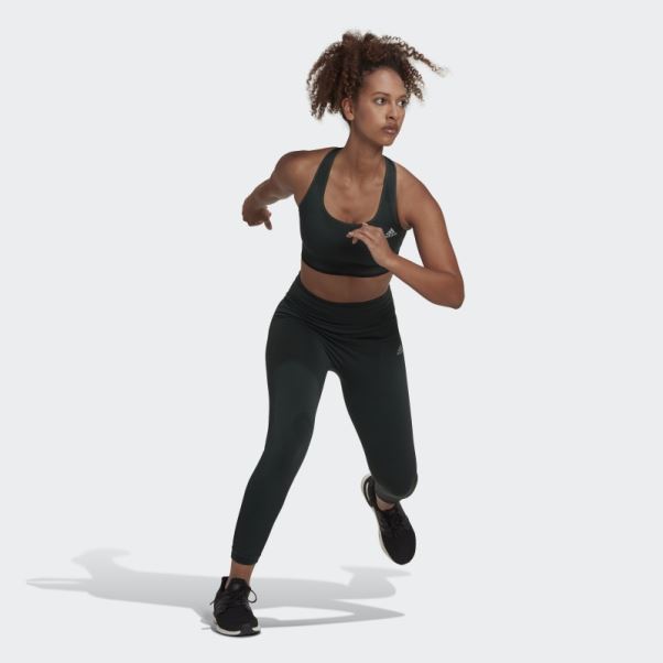 Soutien-gorge En Laine Mérinos Sans Couture Adidas Running Vert