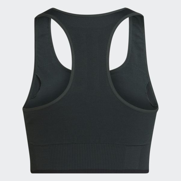Soutien-gorge En Laine Mérinos Sans Couture Adidas Running Vert