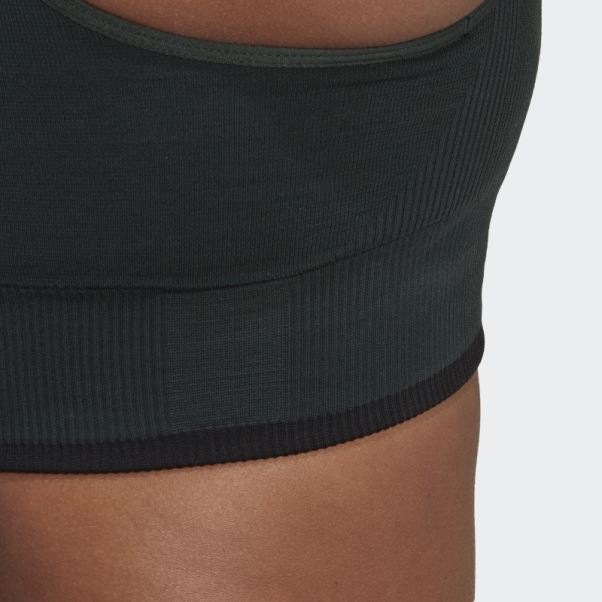 Soutien-gorge En Laine Mérinos Sans Couture Adidas Running Vert