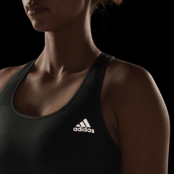 Soutien-gorge En Laine Mérinos Sans Couture Adidas Running Vert